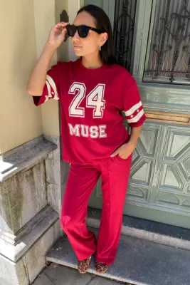 Ambika Top 24 scuba Dark red Muse