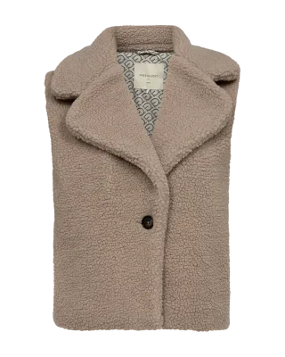 Freequent FQTED-WAISTCOAT Simply Taupe 203160