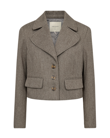 Freequent Fqsillen-jacket lgt grey mel. w. charcoal mel. 205083