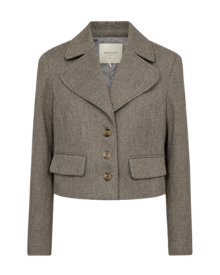 Freequent Fqsillen-jacket lgt grey mel. w. charcoal mel. 205083