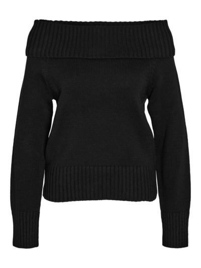 Noisy May NMLIMA L/S OFF SHOULDER KNIT FWD Black 27031461
