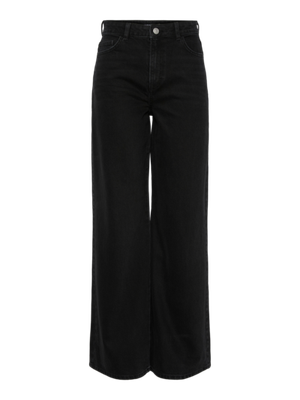 Pieces PCSELMA HW WIDE JEANS BL NOOS BC Black Denim 17151207