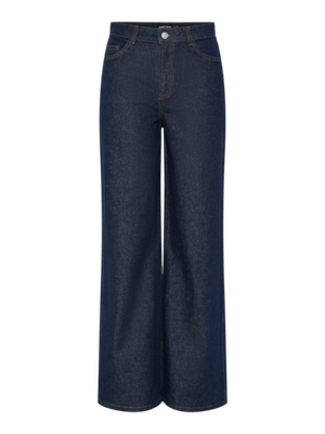 Pieces PCSELMA HW WIDE JEANS RINSE NOOS BC Dark Blue Denim 17151209