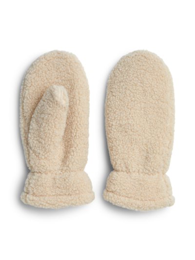 Pieces PCNETTY TEDDY MITTENS BC White Pepper 17152287