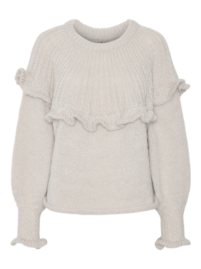Pieces PCRIKKA LS ONECK KNIT BC Dove 17154251