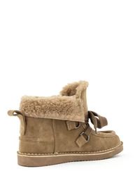 Babouche Lifestyle korte laars met veters Adina Taupe Adina-2