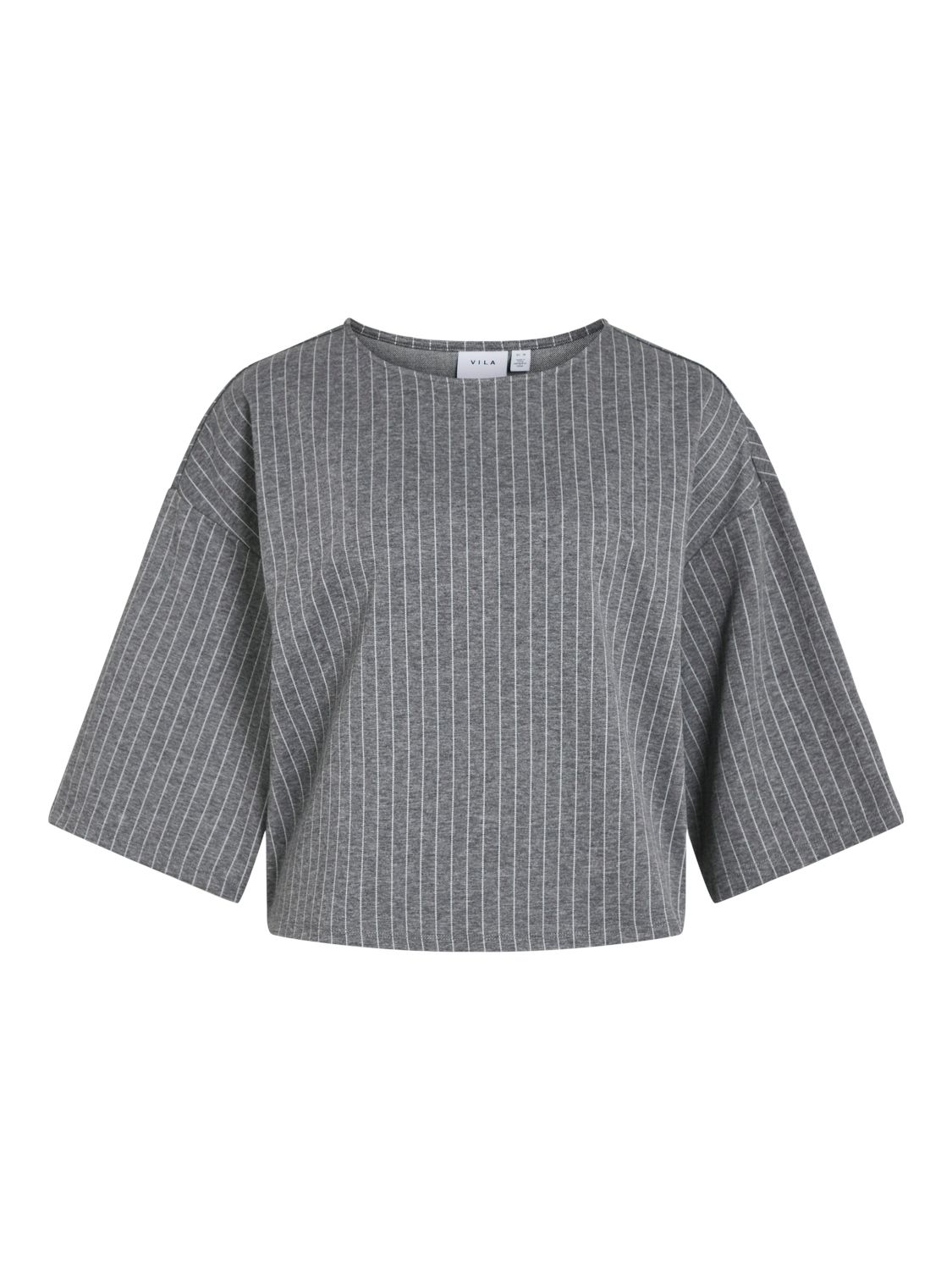Vila VIKEYA 3/4 TOP Medium Grey Melange/ 14106871