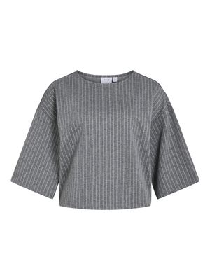 Vila VIKEYA 3/4 TOP Medium Grey Melange/ 14106871