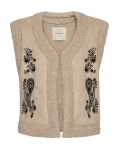 Freequent FQLAMBY-WAISTCOAT Moonbeam w. Black 204888