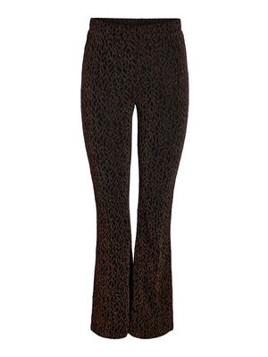 Noisy May NMGILLY PASA HW FLARED PANTS JRS Black/COPPER LUREX 27032437