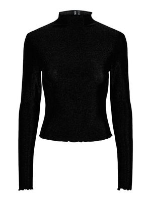 Pieces PCSANDRA LS MOCKNECK TOP JRS Black/SILVER LUREX 17143415 Pieces PCSANDRA LS MOCKNECK TOP JRS Black/SILVER LUREX 17143415