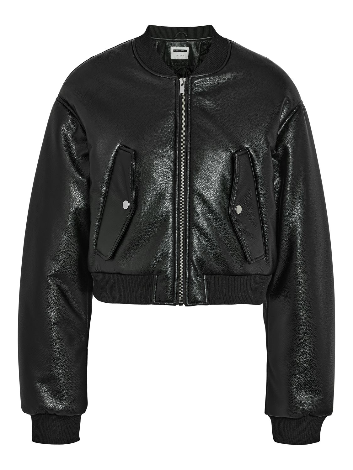 Noisy May NMEILEEN L/S PU STRUCTURED JACKET W: Black/STRUCTURED PU 27032426