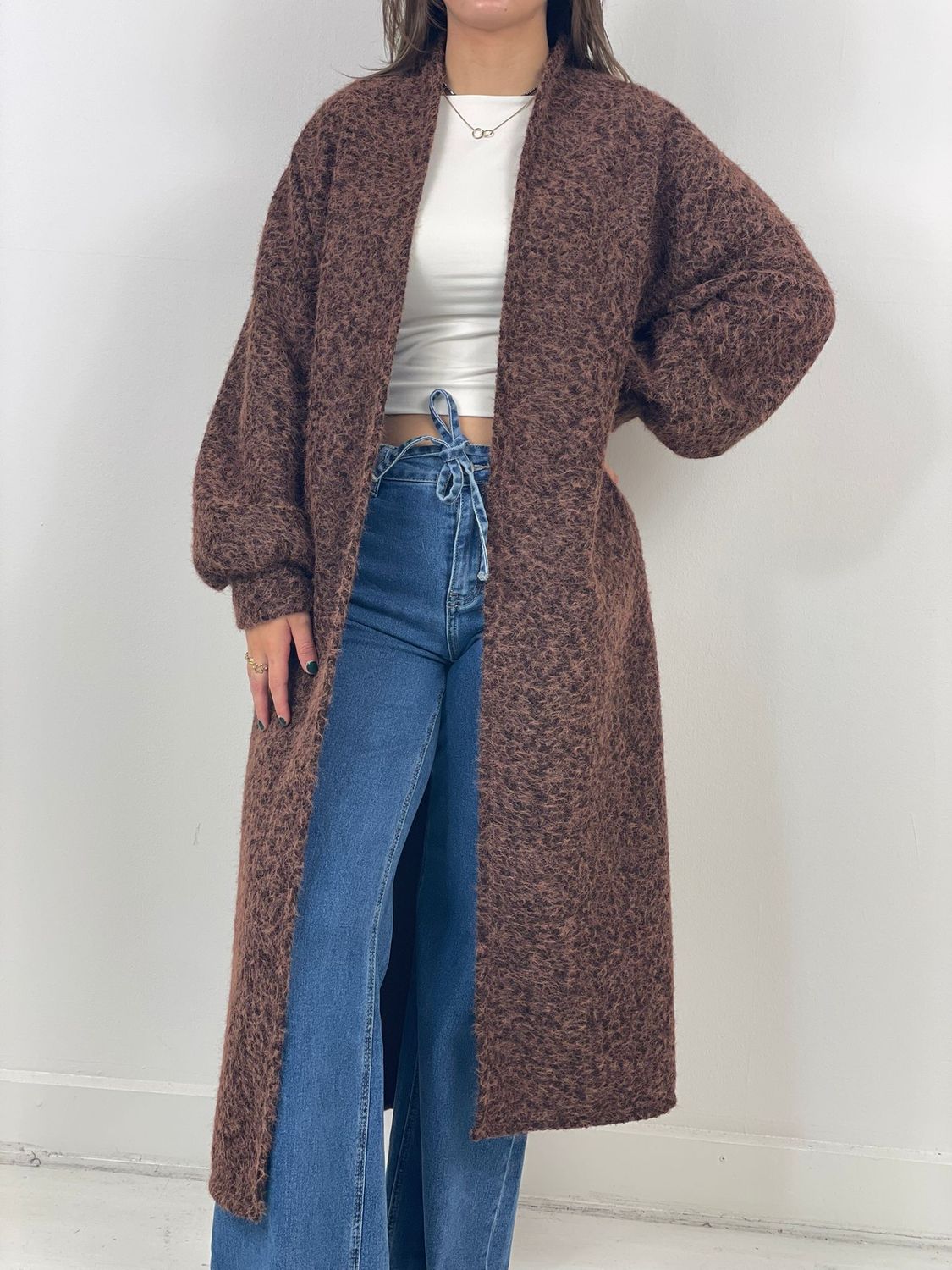 Ambika Lang Vest bruin G150310