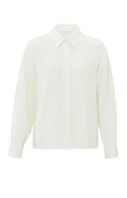 YaYa Cropped blouse OFF WHITE 01-201123-410