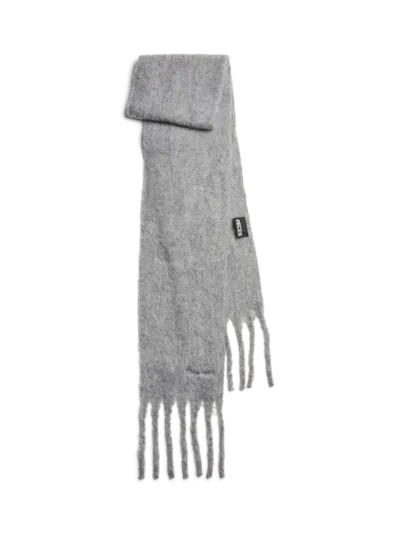 Pieces PCNILEA LONG SCARF PB BC Light Grey Melange 17152569