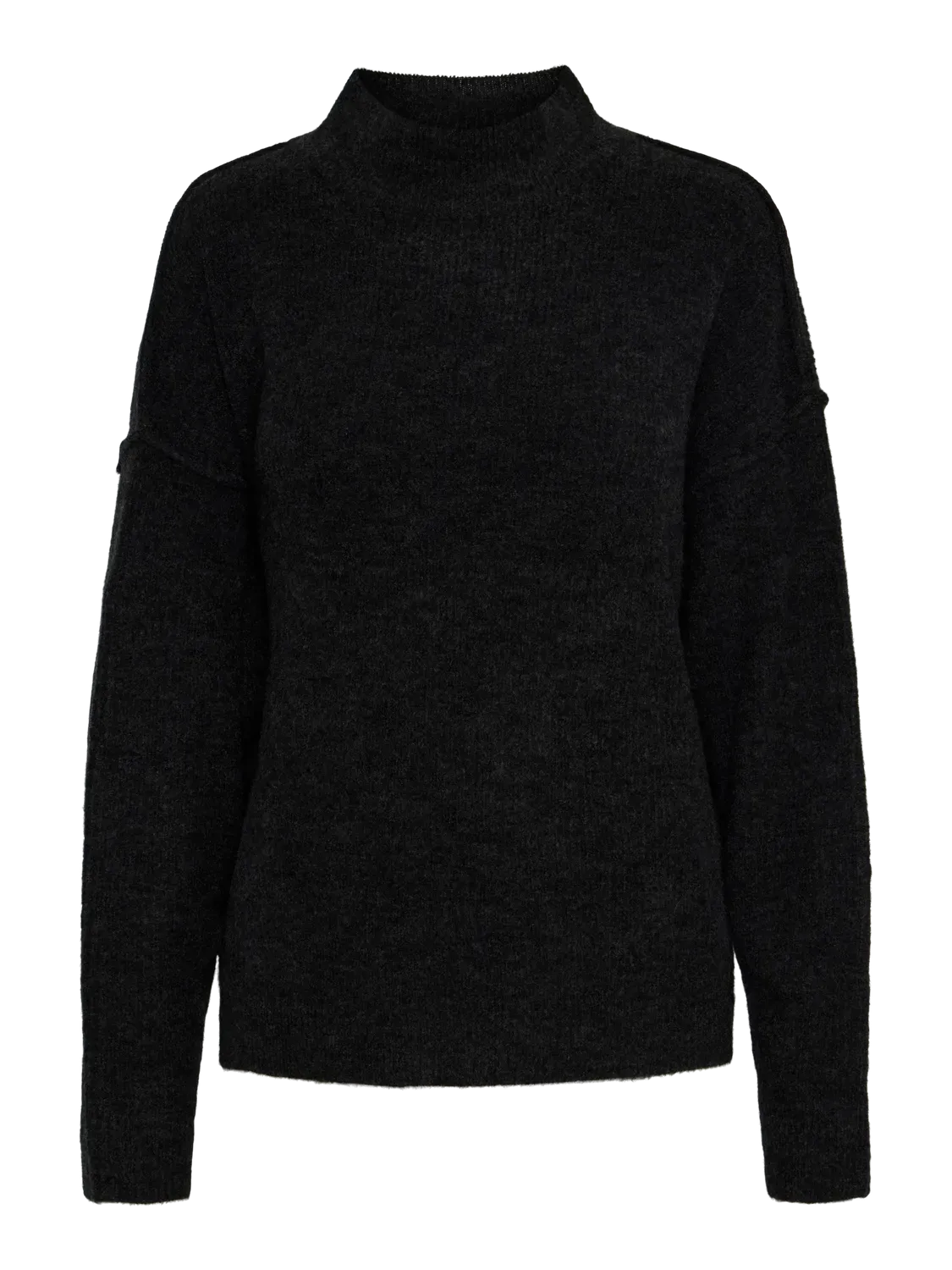 Pieces PCNIKO HW KNIT ANKLE SKIRT BC Dark Grey Melange 17149631