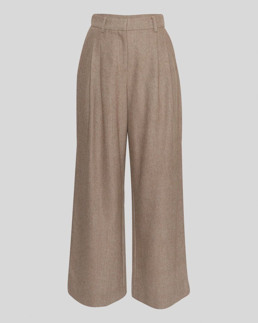 MSCH Copenhagen MSCHJennabella HW pants walnut melange 18741