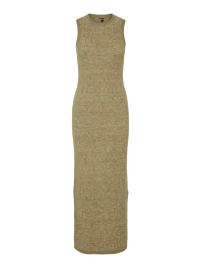 Pieces PCPAYA SL O-NECK ANK KNIT DRESS BC Mermaid 17153839