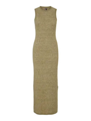 Pieces PCPAYA SL O-NECK ANK KNIT DRESS BC Mermaid 17153839