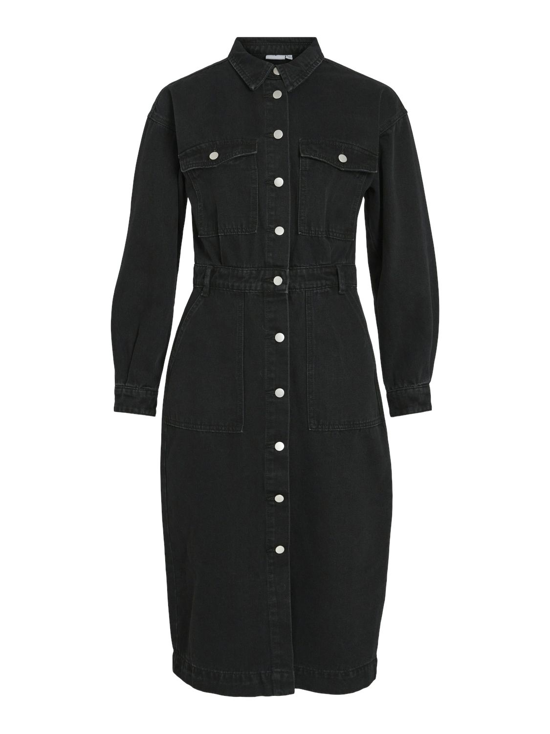 Vila VIJORDIE LS DENIM DRESS Black Beauty 14101718