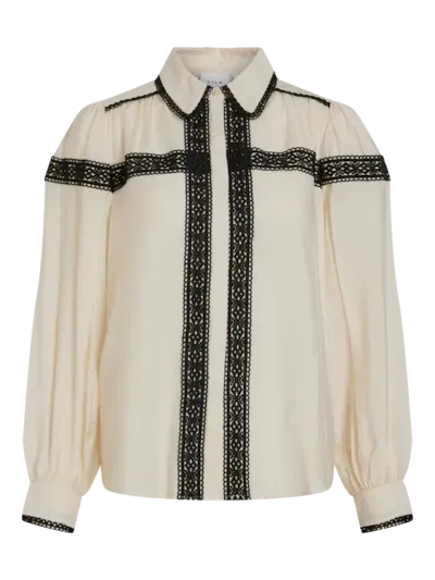 Vila VIDOLA LS SHIRT Birch 14101521