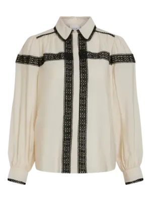 Vila VIDOLA LS SHIRT Birch 14101521