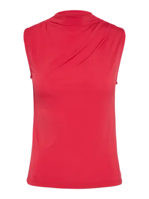 Pieces PCMADISON SL DRAPED TOP JRS NOOS BC Lollipop 17151143