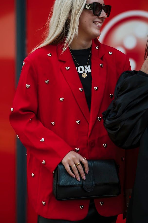 Ambika Blazer red loulou heart