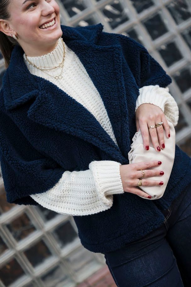 Nameless  Teddy Gilet Dark Blue 21851