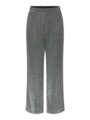 Pieces PCROYA HW WIDE PANTS JRS Silver Colour 17152911