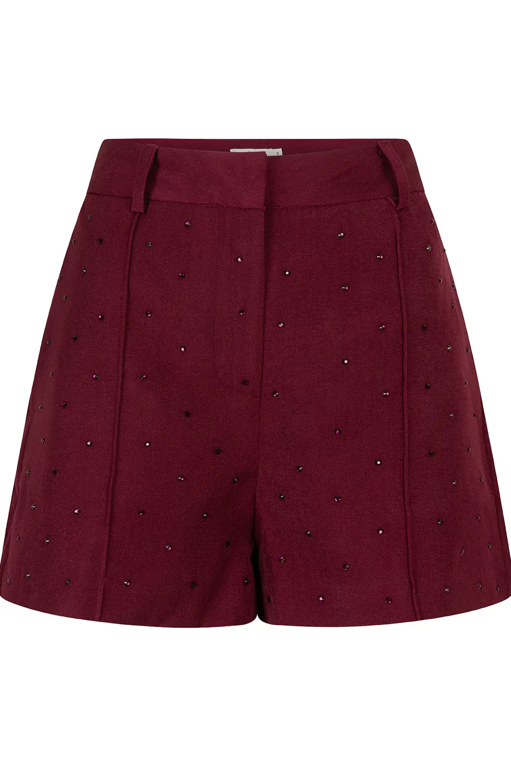 Ambika short met strass Bordeaux liya