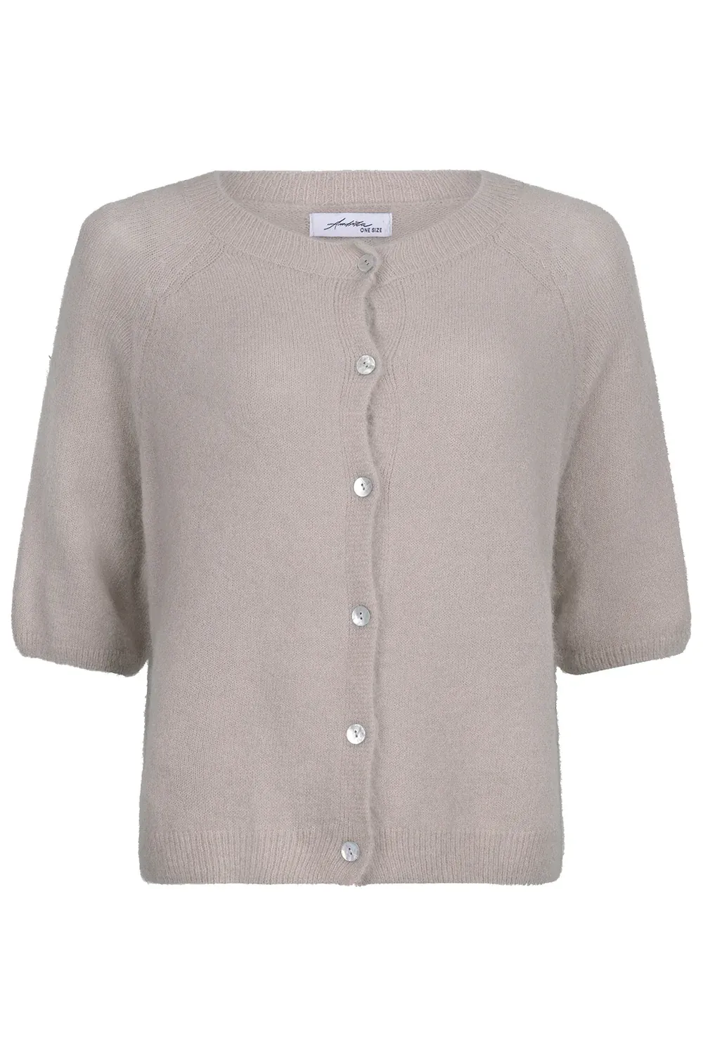 Ambika Kort vest met knopen zand T8024