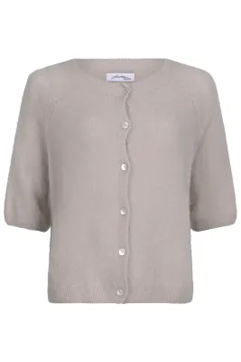 Ambika Kort vest met knopen zand T8024