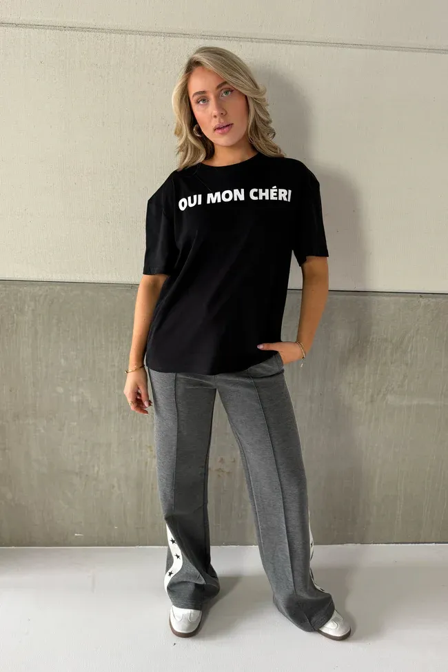 Ambika t shirt black quoi mon