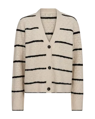 Freequent FQHARA-CARDIGAN Moonbeam Melange w. Black 205191