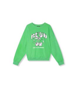 Refined Department Groene sweater met opdruk green R2411822587