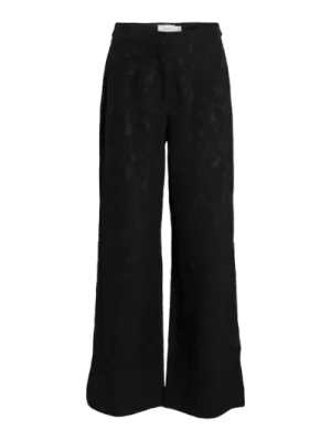 Vila VISELA FLOWER HW PANTS Black 14107910