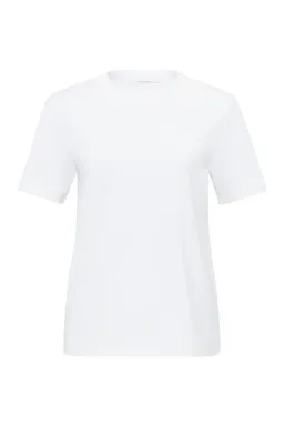 YaYa Round neck T-shirt PURE WHITE 01-719057-501