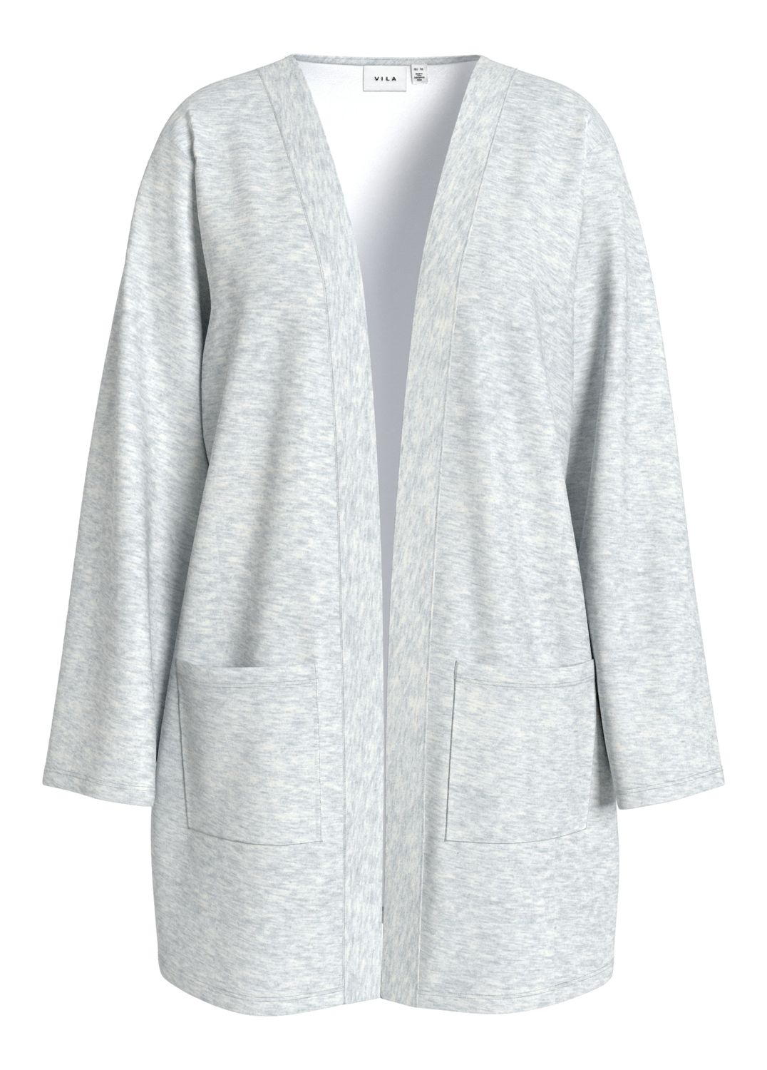 Vila VISIFFI L/S CARDIGAN/LC Light Grey Melange 14108102