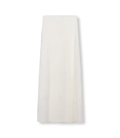 Refined Department ladies knitted long skirt anine creamy white R2412291620