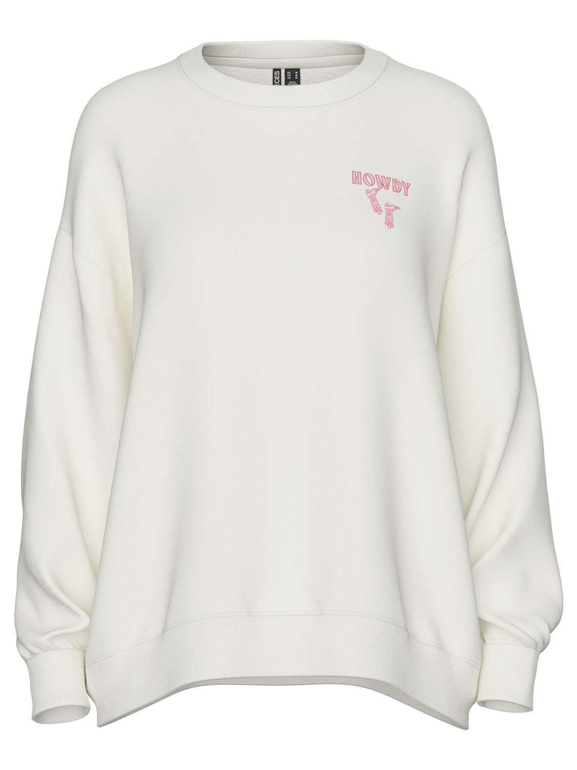 Pieces PCMAUDELINE LS O-NECK SWEAT D2D JRS 196342001 17160125