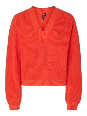 Pieces PCSISE LS V-NECK KNIT BC Grenadine 17156404