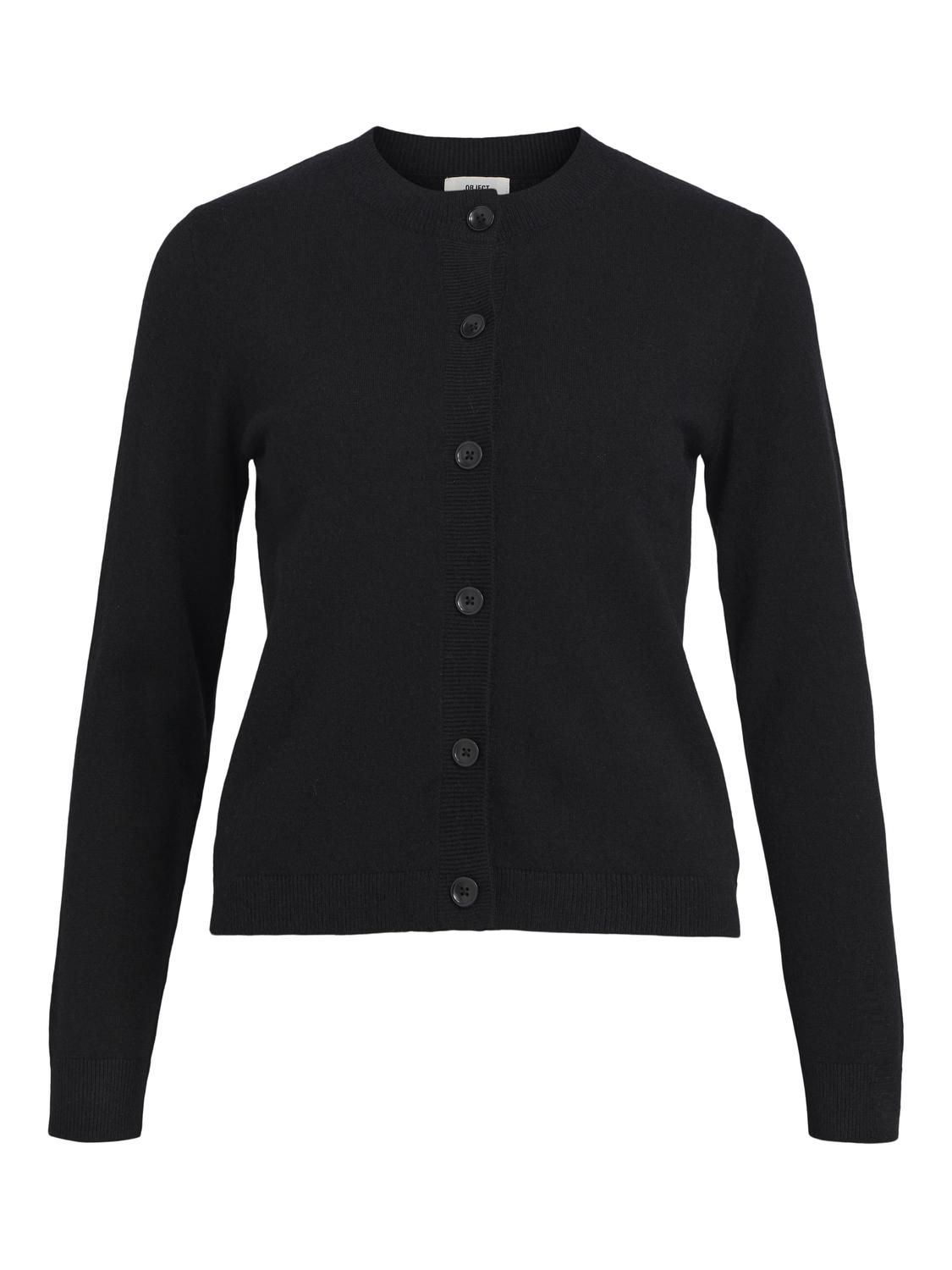 Object OBJTHESS L/S SHORT CARDIGAN NOOS Black 23043508