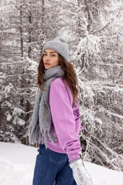 My Jewellery Head in the clouds sweater Light Purple MJ11717