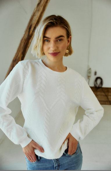 Freequent FQTRIA-PULLOVER Off-white 205450