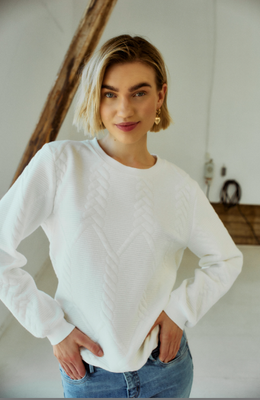Freequent FQTRIA-PULLOVER Off-white 205450