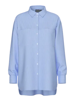 Pieces PCMELIA LS LOOSE SHIRT WVN NOOS BC Grapemist/thin brigh 17154735