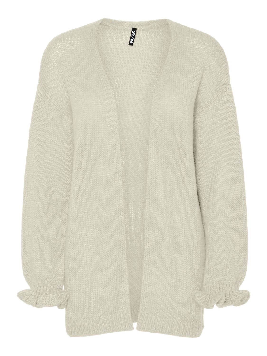 Pieces PCALLIE LS V-NECK KNIT CARDIGAN D2D Birch 17159272