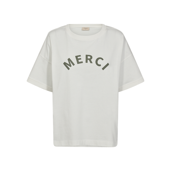 Freequent FQCAROL-TEE Off-White w. Deep Lichen Green 205338