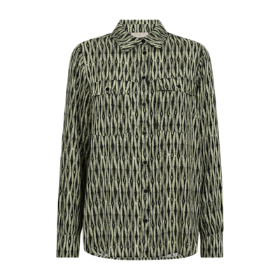 Freequent FQADNEY-SHIRT Deep Lichen Green w. Black 206016